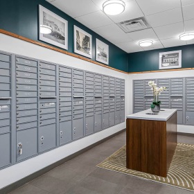 Everything within reach bright mail room