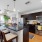 kitchen island open to living areas
